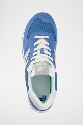 Baskets en cuir 574 - Bleu