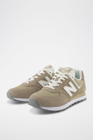 Baskets en cuir 574 - Beige