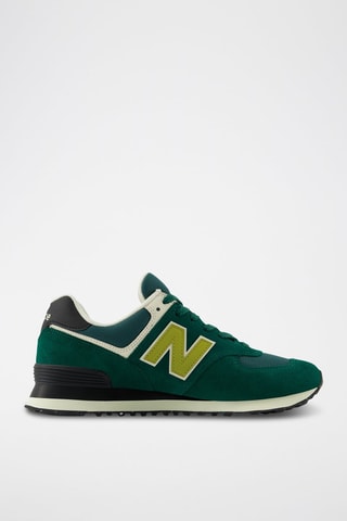 Baskets en nubuck 574 - Vert