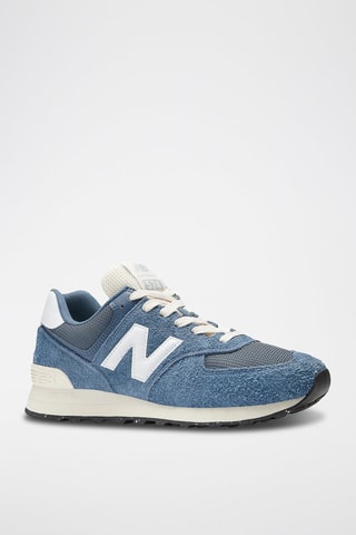 Baskets en nubuck 574 - Bleu clair