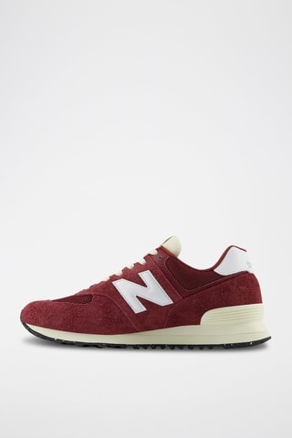 Baskets en nubuck 574 - Bordeaux