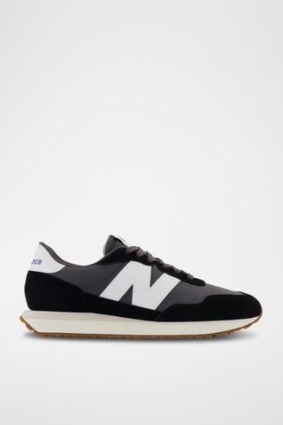 Sneakers en cuir 237 - Bleu nuit et gris foncé