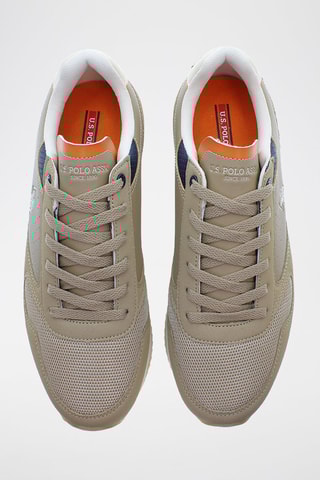 Platform Sneakers Kitty - Beige en Marineblauw