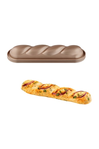 3 moules à cakes torsadés Creabake - 29 x 8 cm