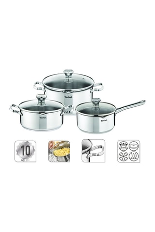Batterie de cuisine en acier inoxydable Duetto - 6 pièces