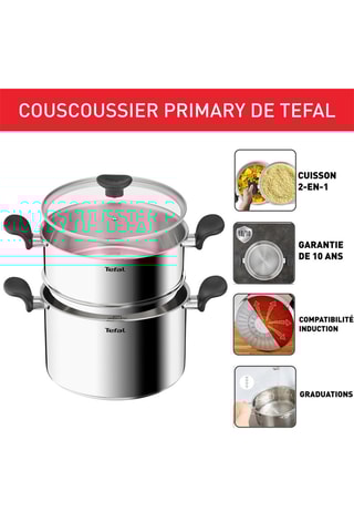 Roestvrijstalen Couscouspan Primary - 6,7 l