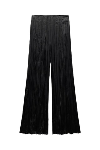 Geplooide Broek - Zwart