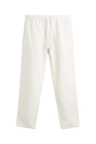 Linnen Joggingbroek - Wit