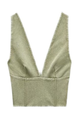 Crop Top - Lichtgroen