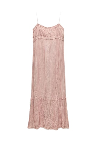 Ramie Midi-jurk - Roze
