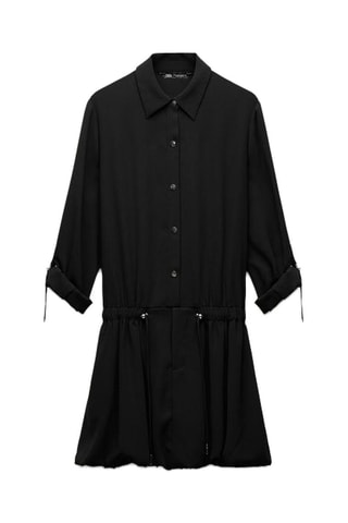 Jurk met lage taille - Zwart