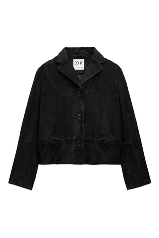 Geitennubuck Jasje - Zwart