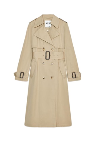 Trenchcoat met Capuchon - Beige