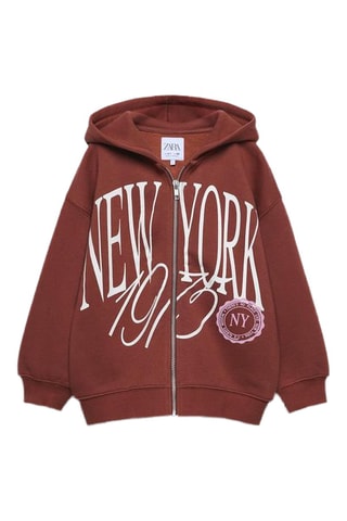 Sweater met capuchon - Bruin