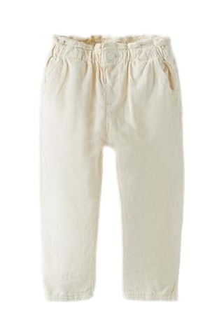 Velours Broek - Ecru