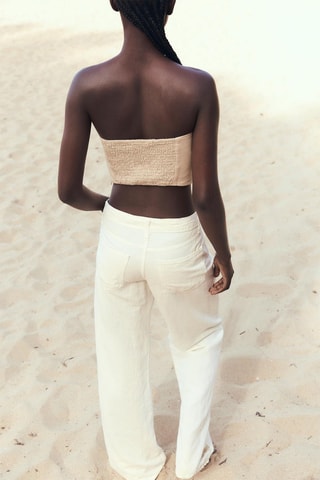 Stapless Top - Beige