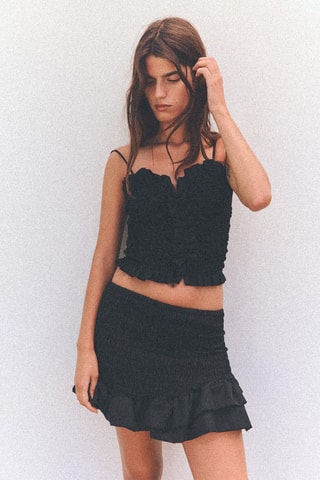 Crop top - Zwart