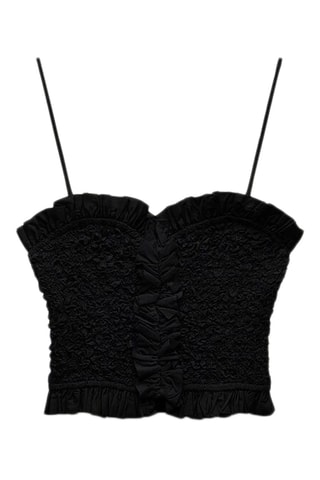 Crop top - Zwart
