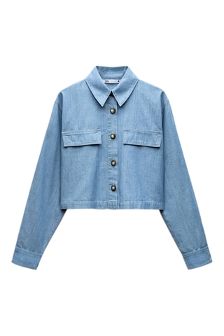 Korte Blouse - Hemelsblauw