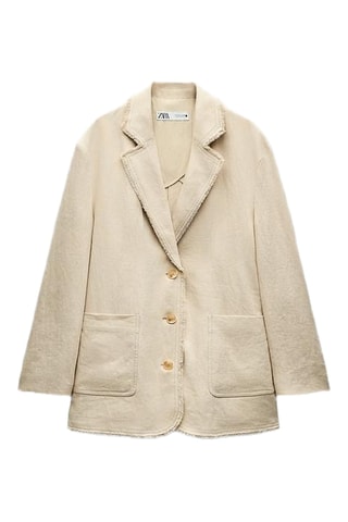 Linnen Jasje Beige
