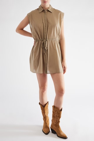 Blouse-jurk - Beige