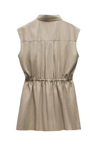 Blouse-jurk - Beige