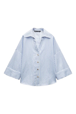 Linnen Blouse - Hemelsblauw