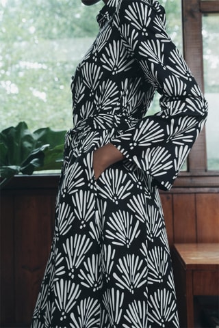Blouse-jurk - Zwart en Wit