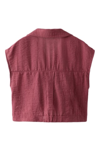 Geknoopte Blouse - Donkerroze