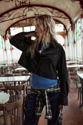 Korte Blouse - Zwart