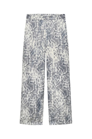 Broek wide legs - Ecru