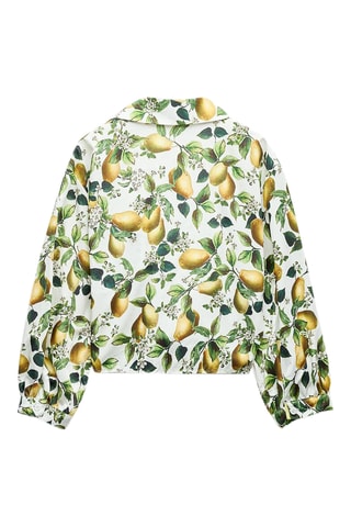 Geknoopte Blouse - Wit en Groen