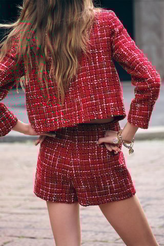 Tweed Broekrok - Rood