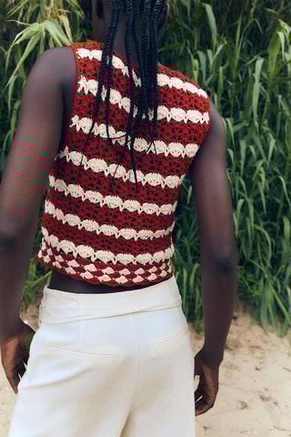 Crop top - Rood