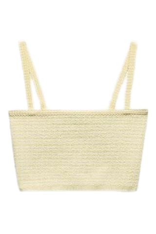 Crop top - Geel