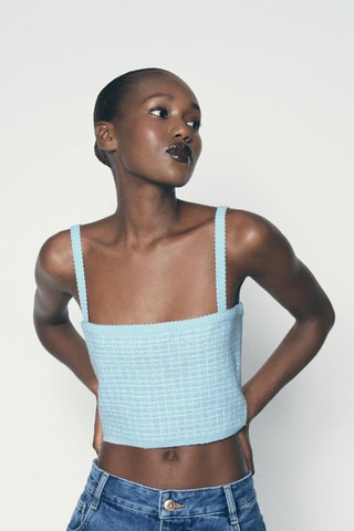 Crop top - Hemelsblauw