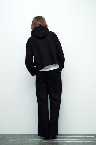 Blouse met Capuchon - Zwart