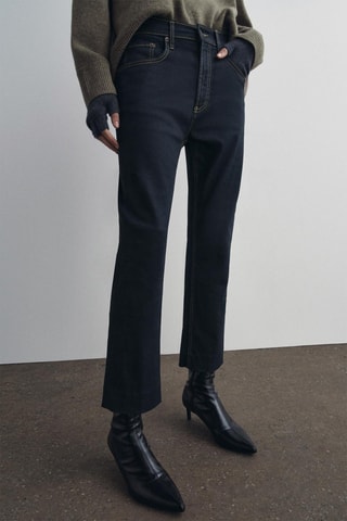 Broek bootcut - Indigoblauw