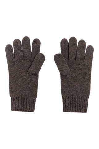 Wollen en Kasjmier Handschoenen - Gemêleerd Taupe