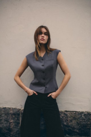 Gilet - Donkergrijs