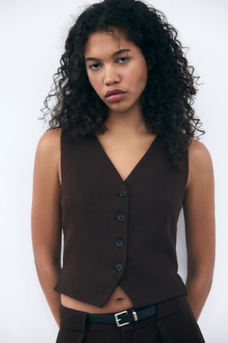 Gilet - Bruin