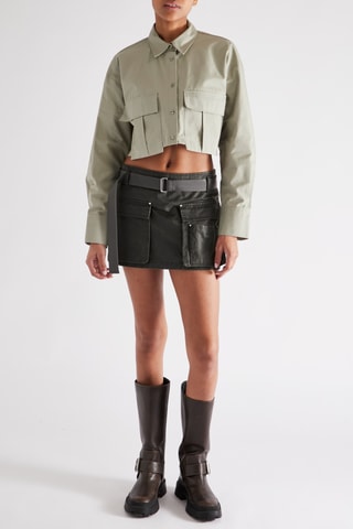 Korte Blouse - Olijfgroen
