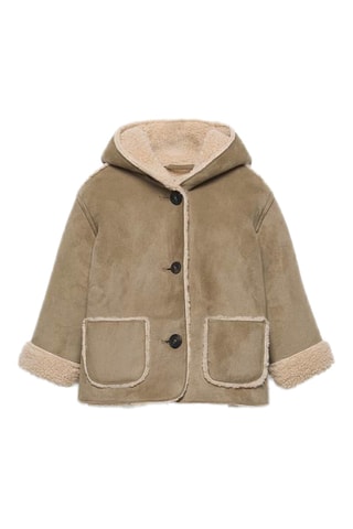 Fleece Jasje met Capuchon - Olijfgroen