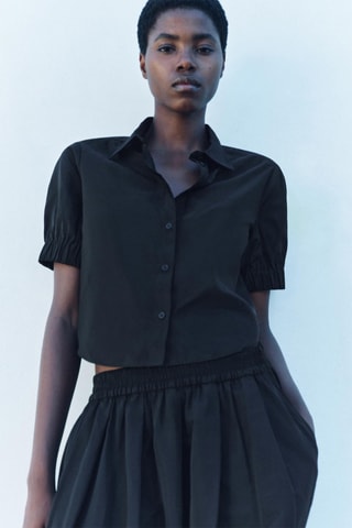 Korte Blouse - Zwart