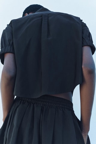 Korte Blouse - Zwart