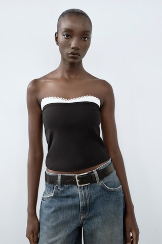 Stapless Top - Zwart