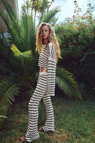 Broek Hoge Taille - Ecru