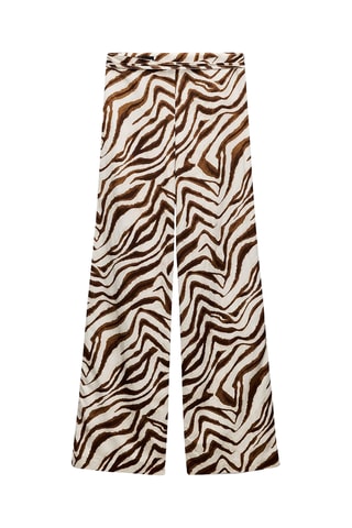 Broek flare cut model- Beige