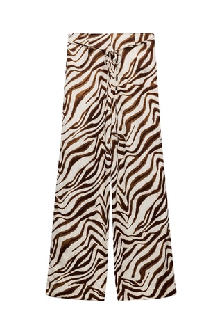 Broek flare cut model- Beige