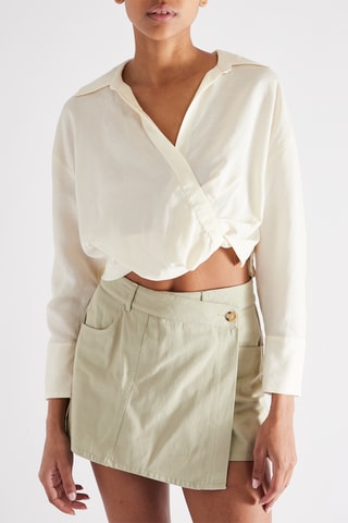 Korte Blouse - Ecru